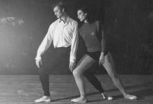 Хени Даваджиева и Федя Любанов по време на репетиция